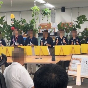 会社イベントでハンドベル