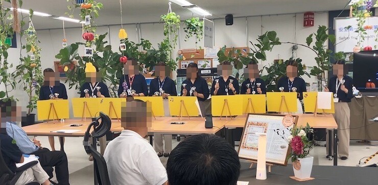 会社イベントでハンドベル