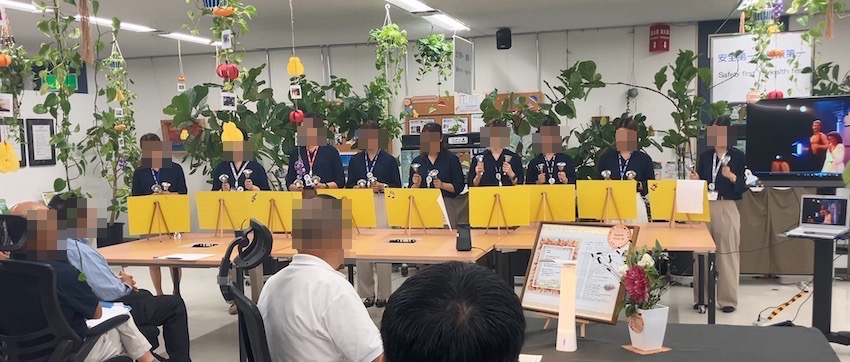 会社イベントでハンドベル